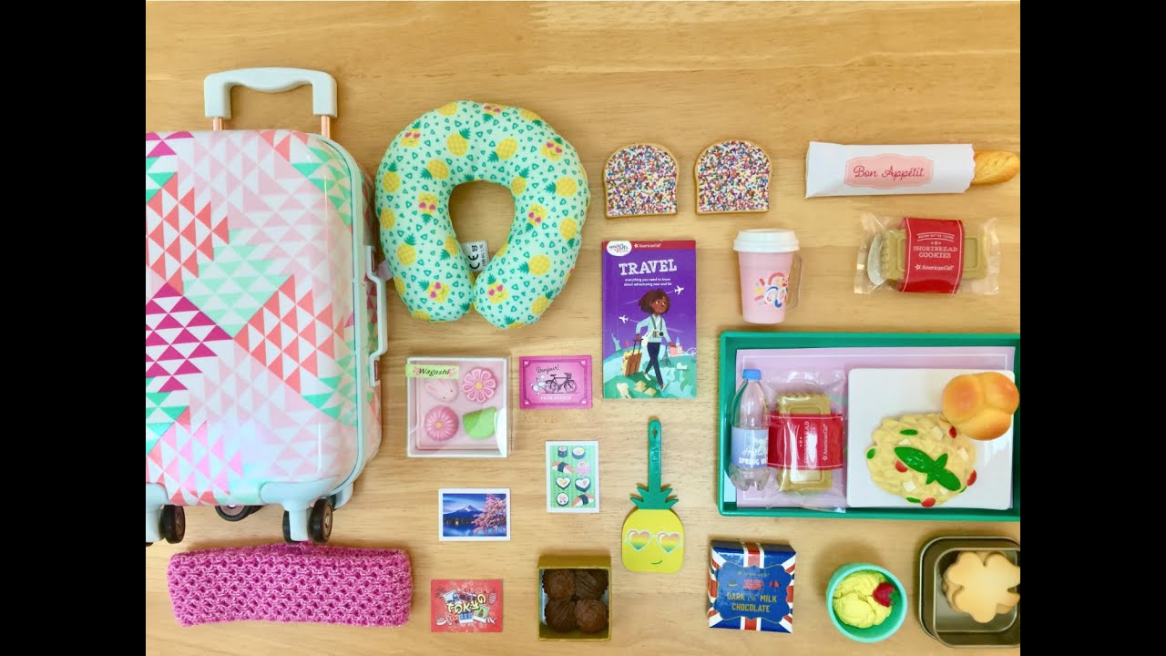 Packing American Girl Suitcase, Clothes & Travel Luggage Accessories!