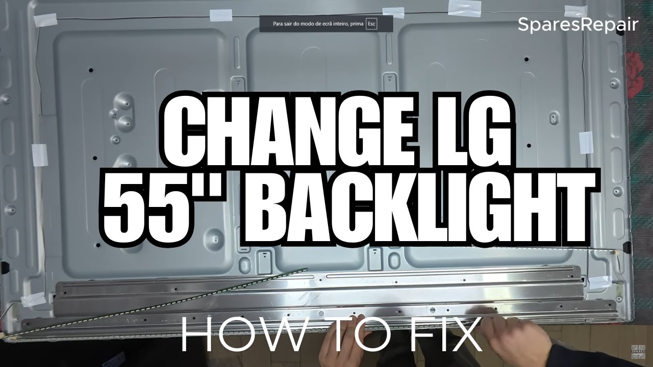 HOW TO REPLACE BACKLIGHT ON LG TV 55UH605V TOTURIAL