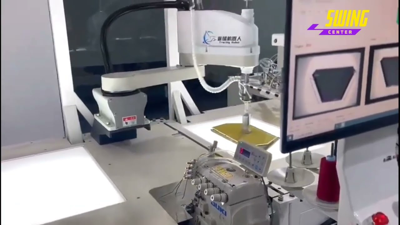 Tracing CK4 + VITONI VT PS 5035CK Full Auto Kangaroo Pocket Setter with Robot Arm Seaming & Loading