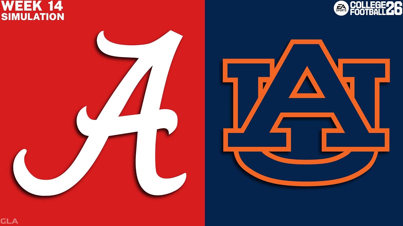 Alabama vs. Auburn - Week 14 Simulation - Iron Bowl CFB 26 PS5