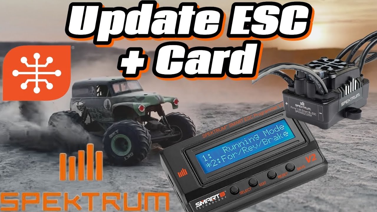How to update in under 8 mins , SPEKTRUM esc + program card 