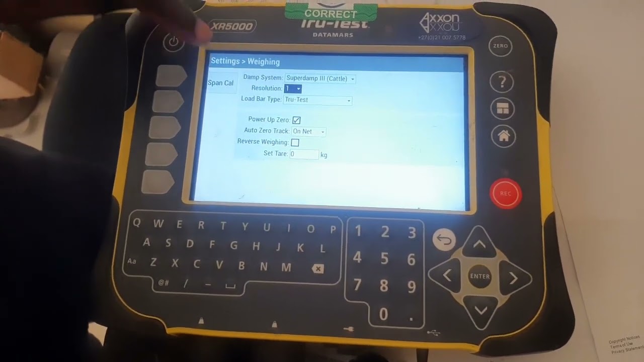 Tru-test XR5000 calibration