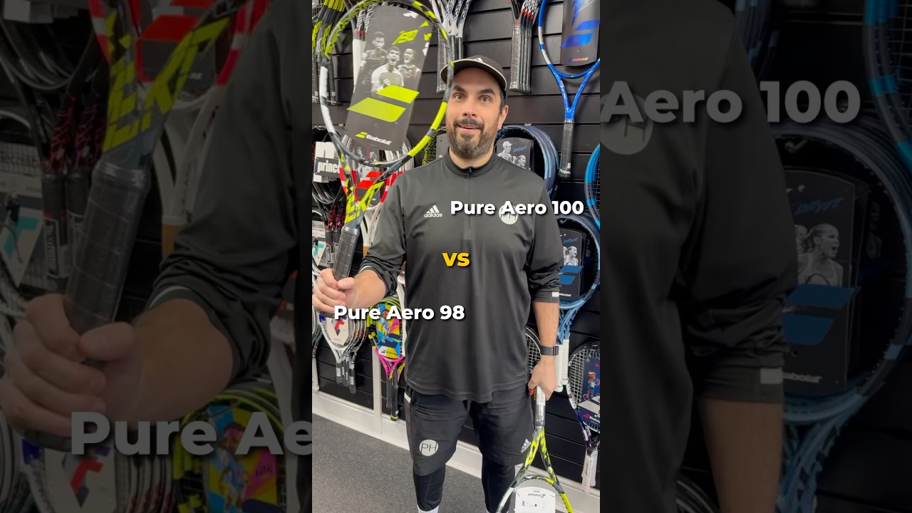 Babolat Pure Aero 100 vs Babolat Pure Aero 98 #tennis #tennisequipment #tennisracket #tennisplayer