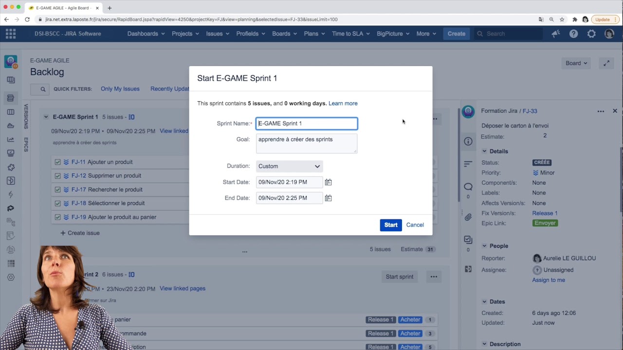 2. Créer, ouvrir et fermer des sprints dans Jira