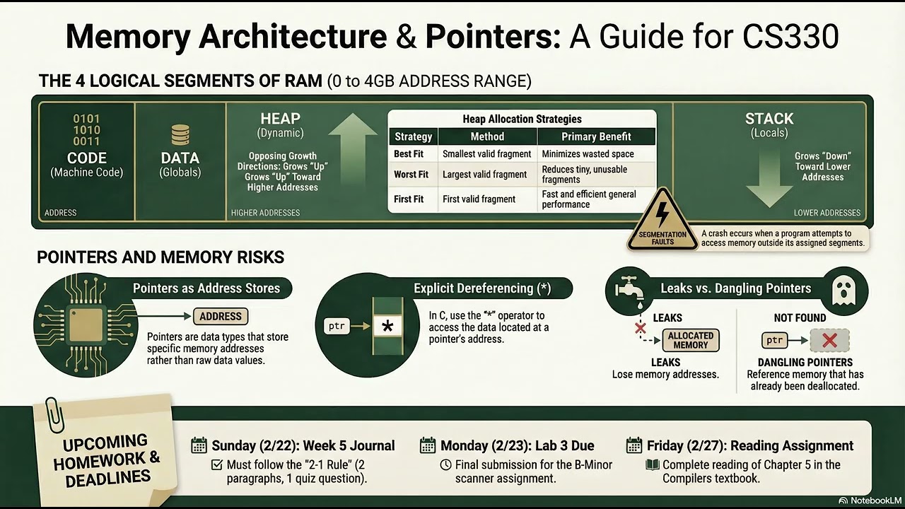 CS330 Class 11 Podcast: Memory Real Estate and Dangling Pointers