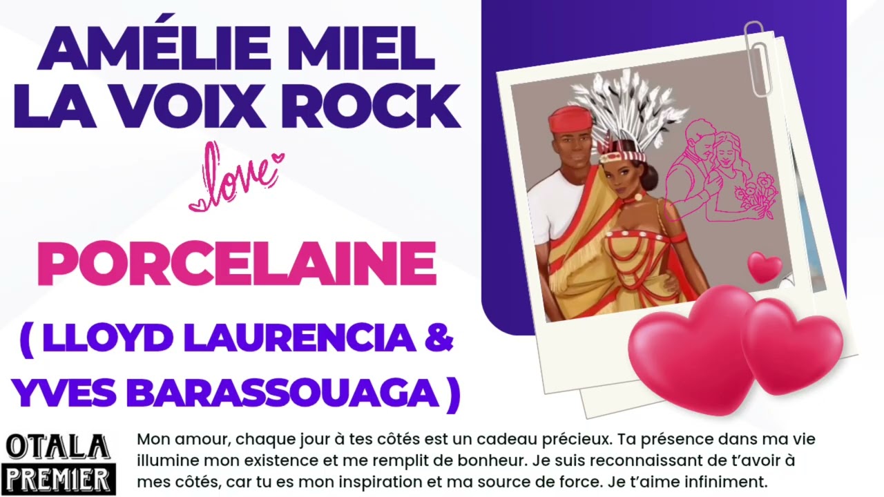AMÉLIE LA VOIX ROCK - Porcelaine (Lloyd Laurencia et Yves Barassouaga) (Audio officiel)