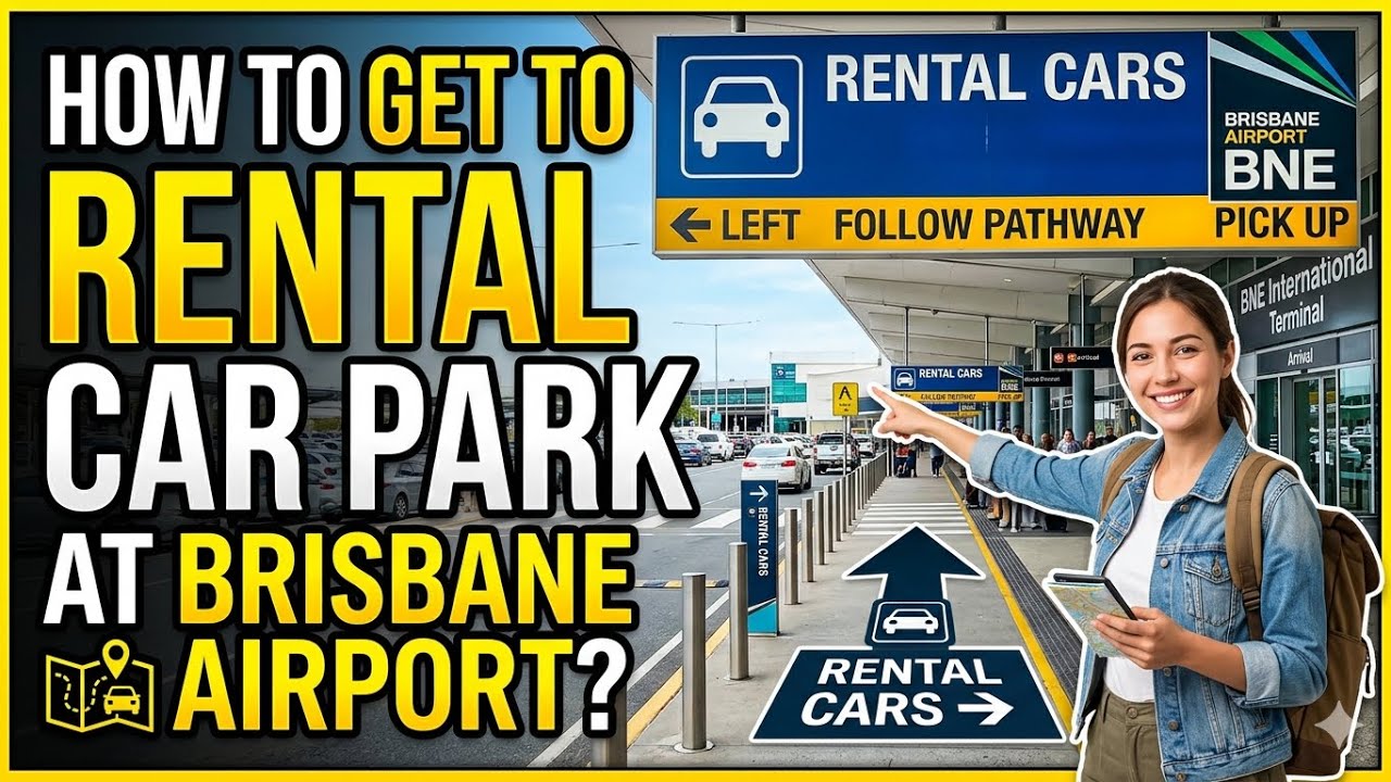 How to Get to the Rental Car Park at Brisbane Airport? #rentalcarairport #brisbanerental