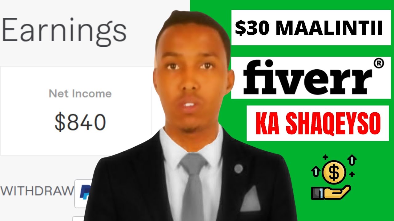 Sida lacag looga sameeyo Freelancer Full Course Fiverr, Baro xirfad aad kaga Shaqeysatid internet ka