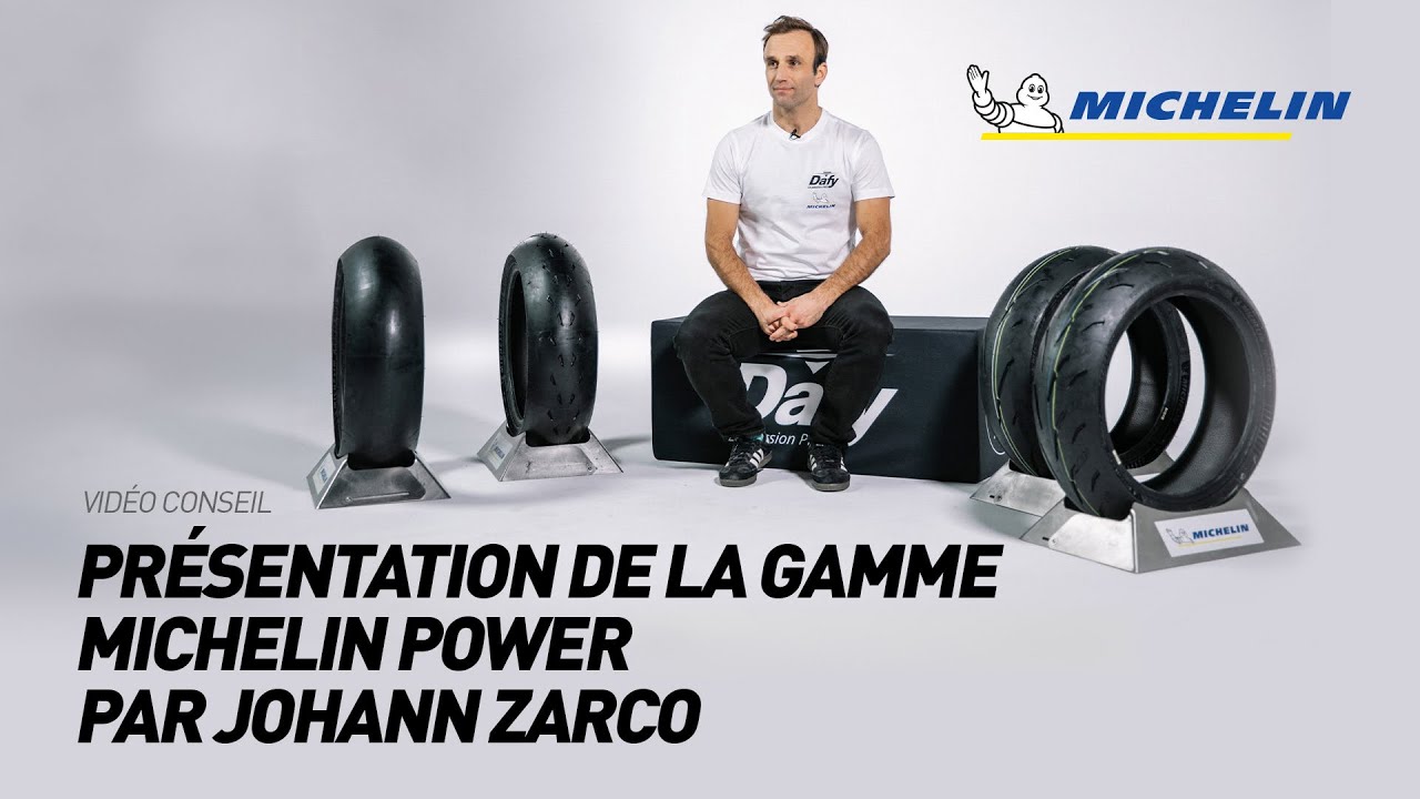 PRESENTATION DE LA GAMME MICHELIN POWER PAR JOHANN ZARCO