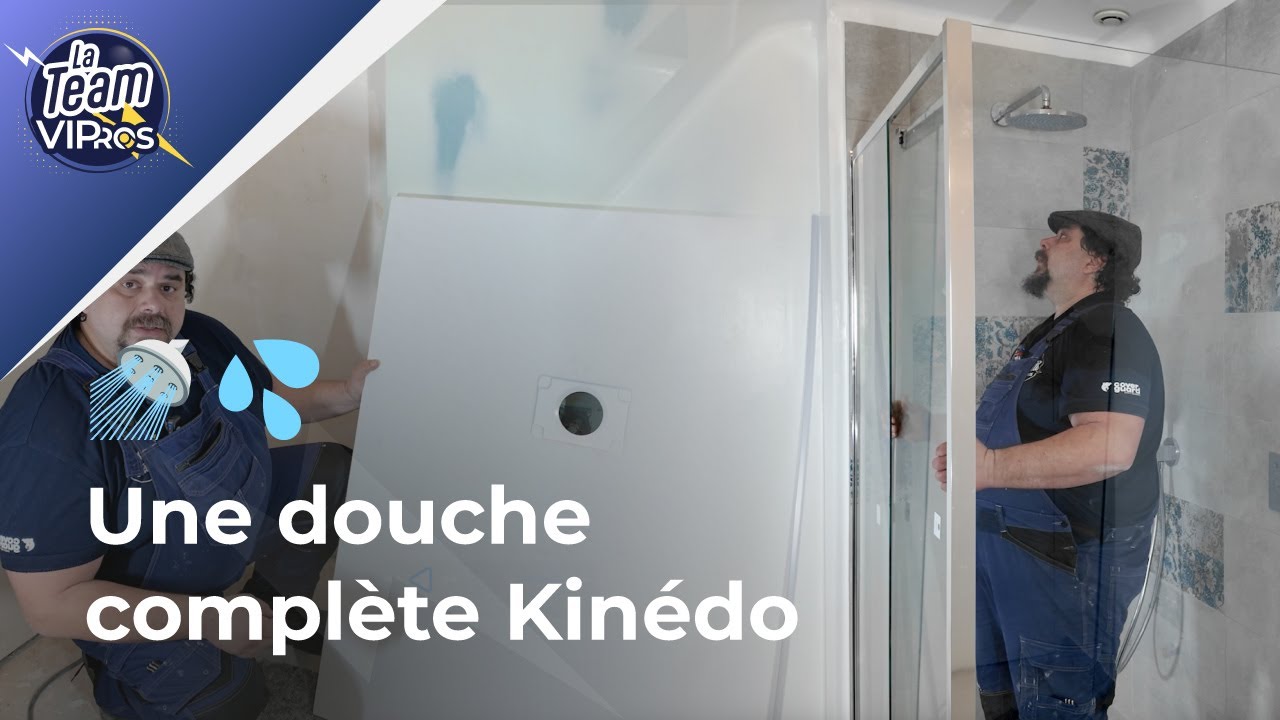 🚿 Pose d'une douche Kinédo (bac + receveur) avec bonde Wirquin