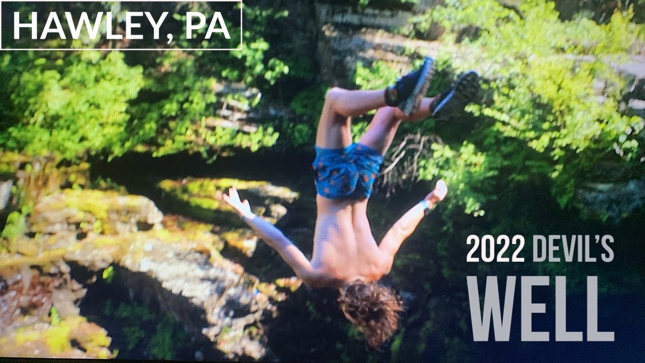 2022 DEVIL'S WELL CLIFF JUMPING - HAWLEY, PA