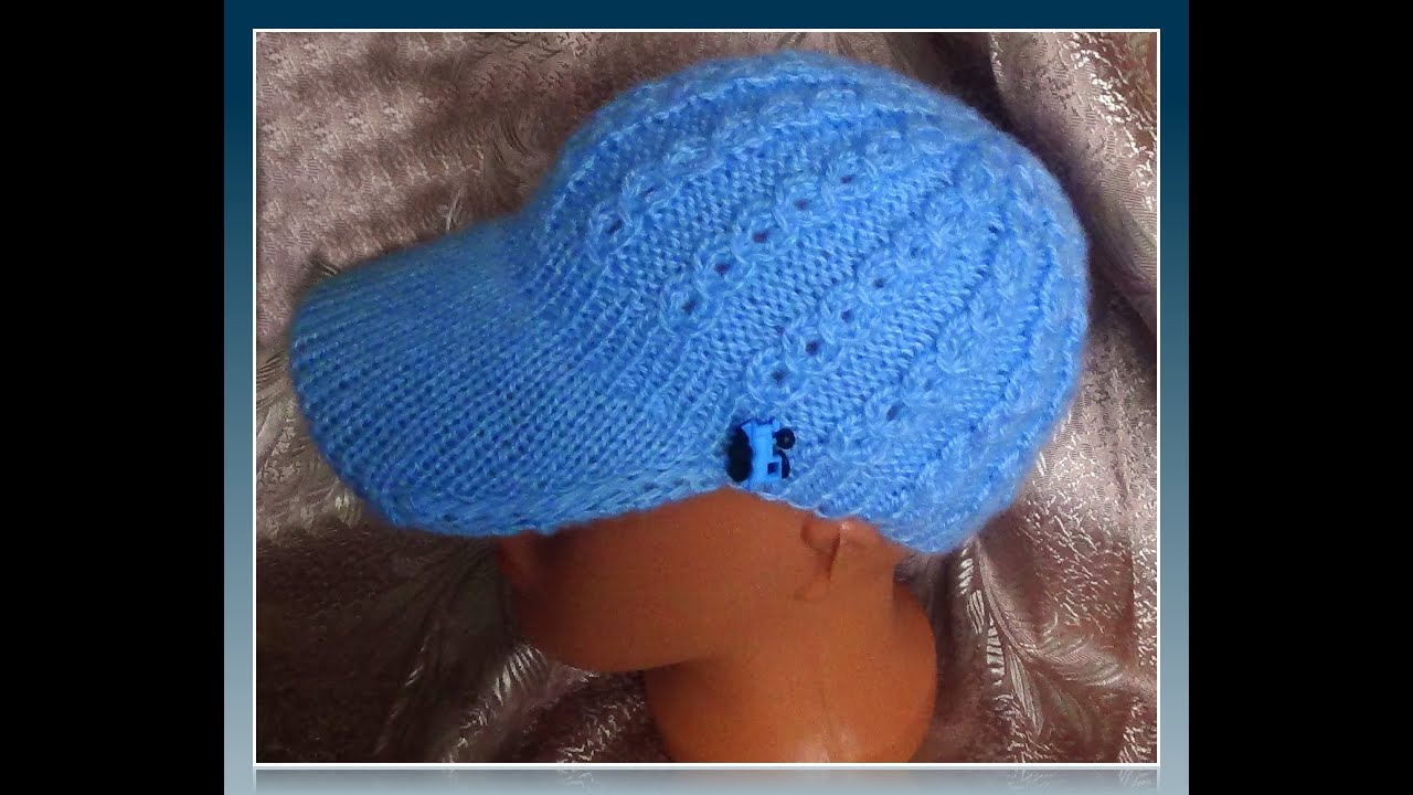 Кепочка спицами.Knitting caps