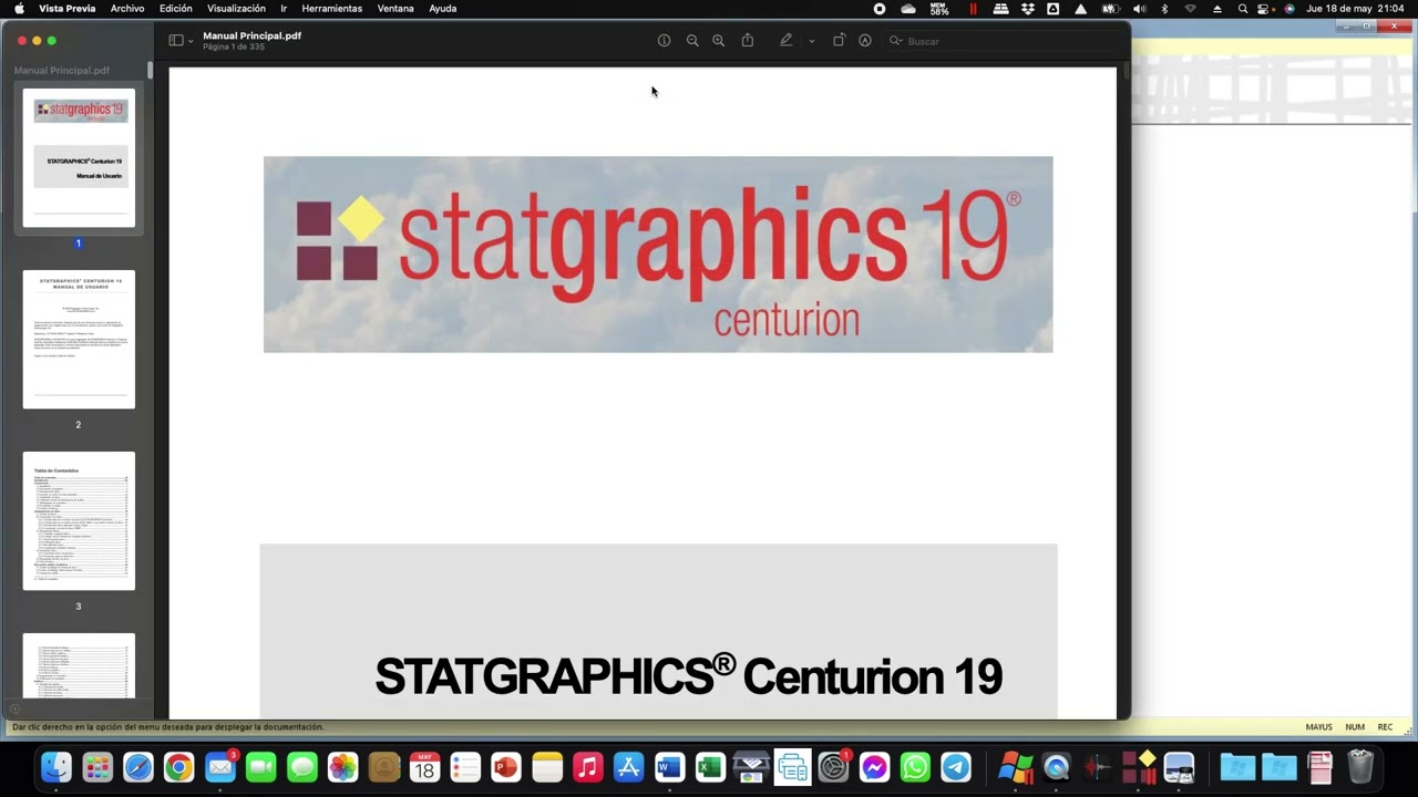 Breve introducción a Statgraphics 19