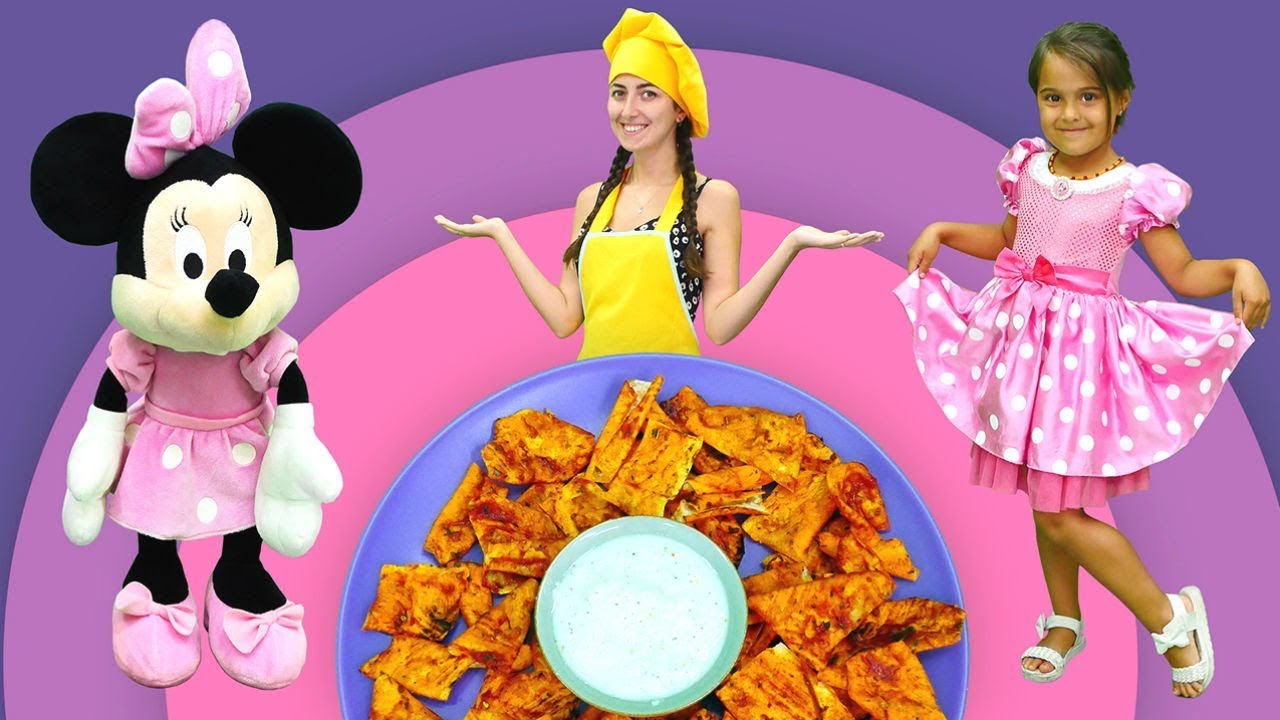 Minnie Mouse için Mini Mutfak'ta yufkadan cips yapıyoruz