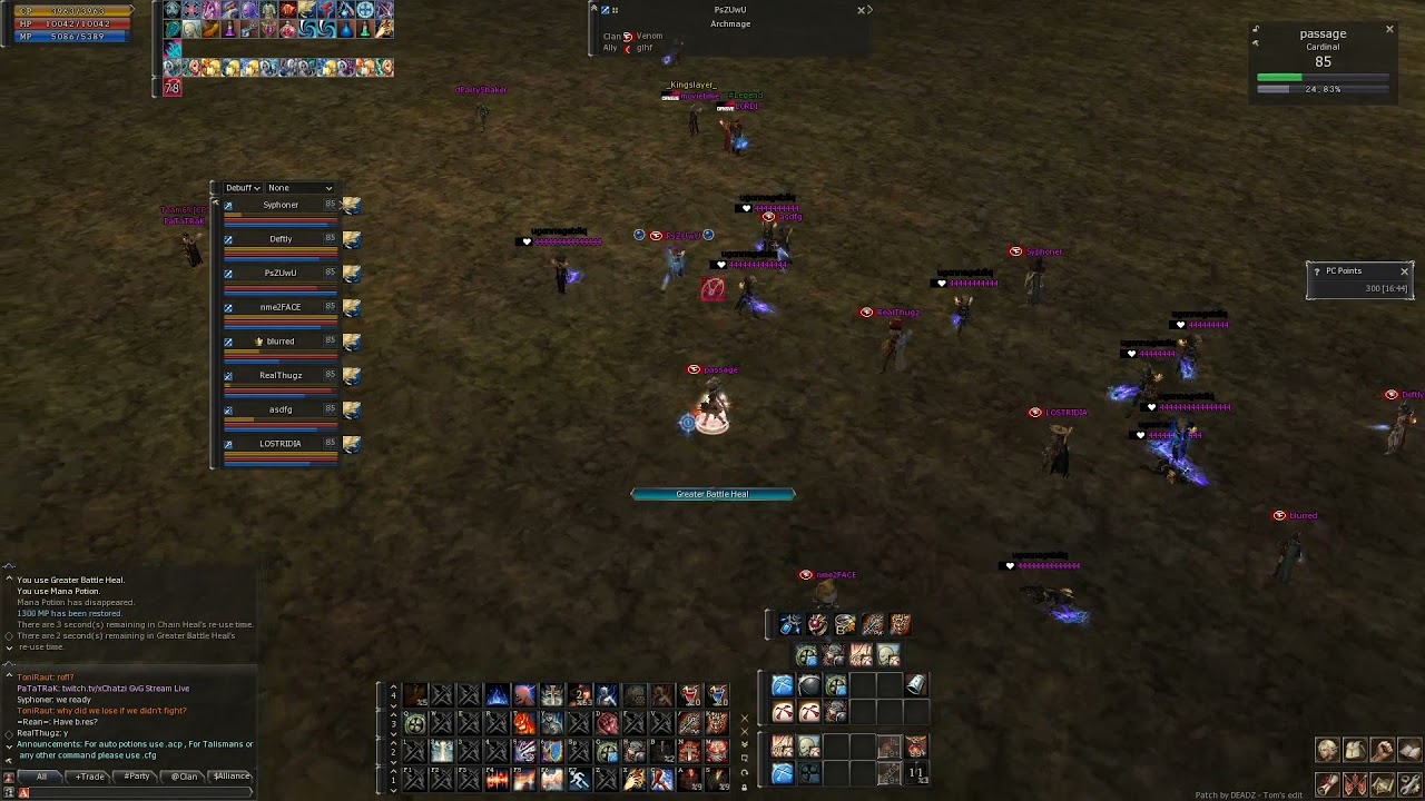 L2 Saga obt tour fights vs enchantress/belarus
