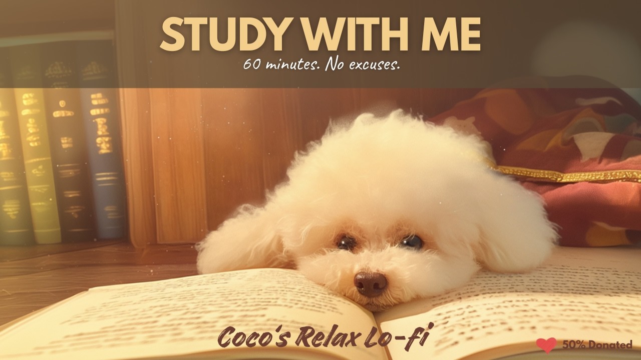 Library Focus 📚 1-Hour Quiet Study with Coco (No Talking) [Vol. 82]