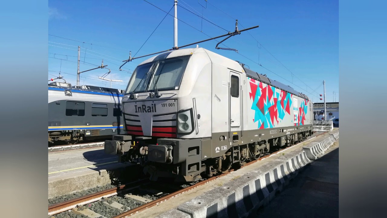TANTI TRENI MERCI FERMI ALLO SCALO DI RAVENNA E DI RUSSI!!