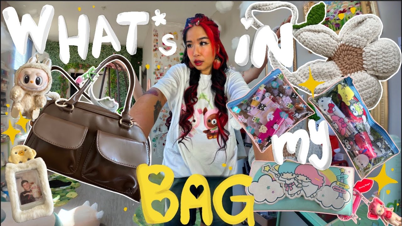 what's in my bag?! 👜 trinkets & keychains galore... inside an over prepared hoarder's mind palace