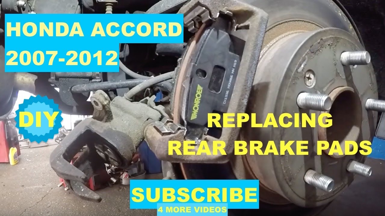 How to replace brake pads on 2012 Honda Accord