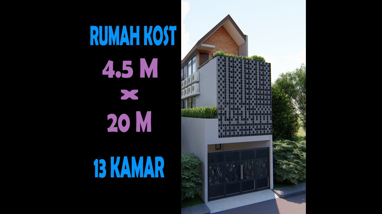 DESAIN RUMAH KOST DILAHAN SEMPIT