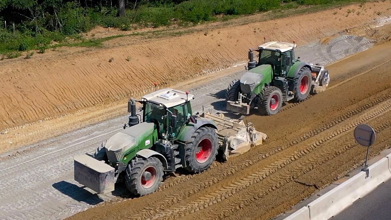 2 X FENDT 1050 + CLAAS AXION 960 /  LA TEAM NEGRI au traitement de sol !