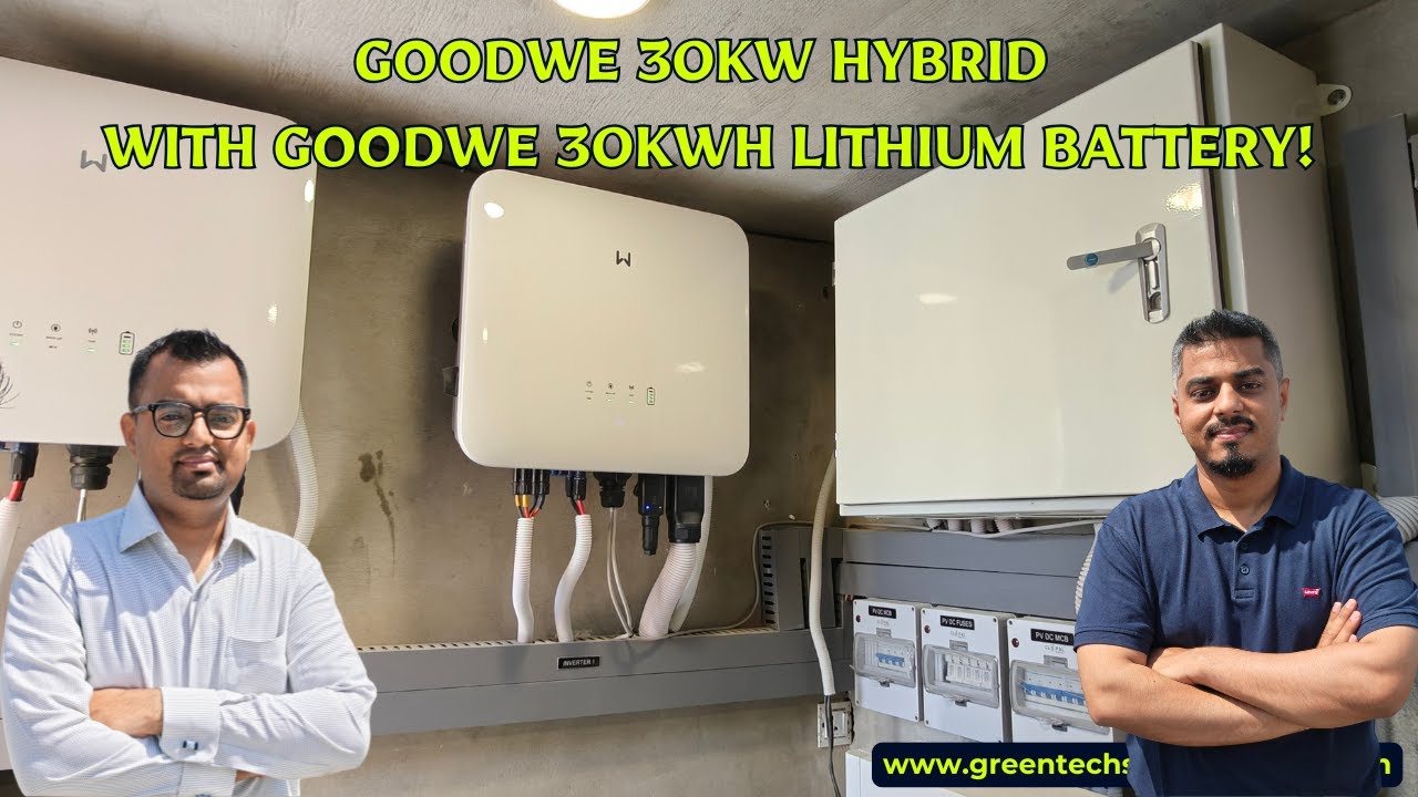 GOODWE 30kW High Voltage Hybrid Solar with GOODWE 30kWh Lithium Battery Bank! 20kW Solar Panels!