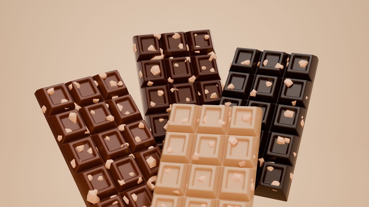 Chocolate bars ad - CGI animation