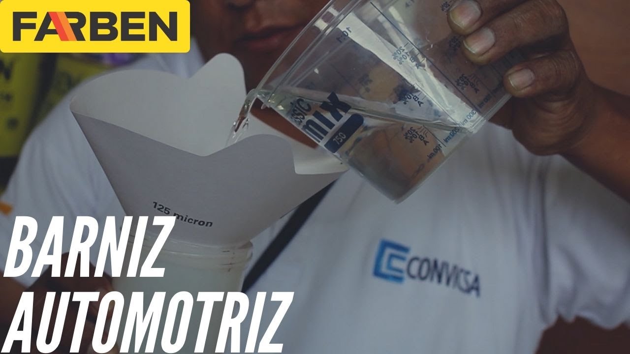 Barniz automotriz Farben - Aplicación