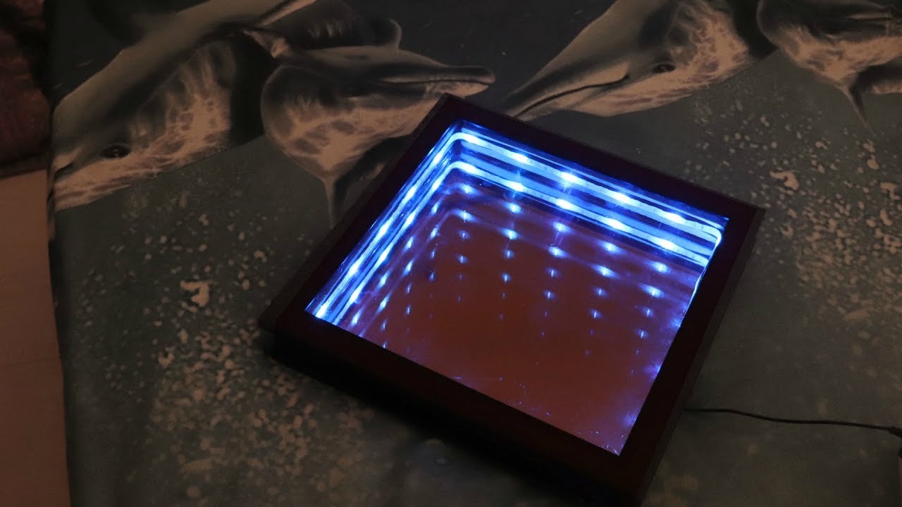 LED optical illusion infinity Mirror | DIY | Help in Tamil