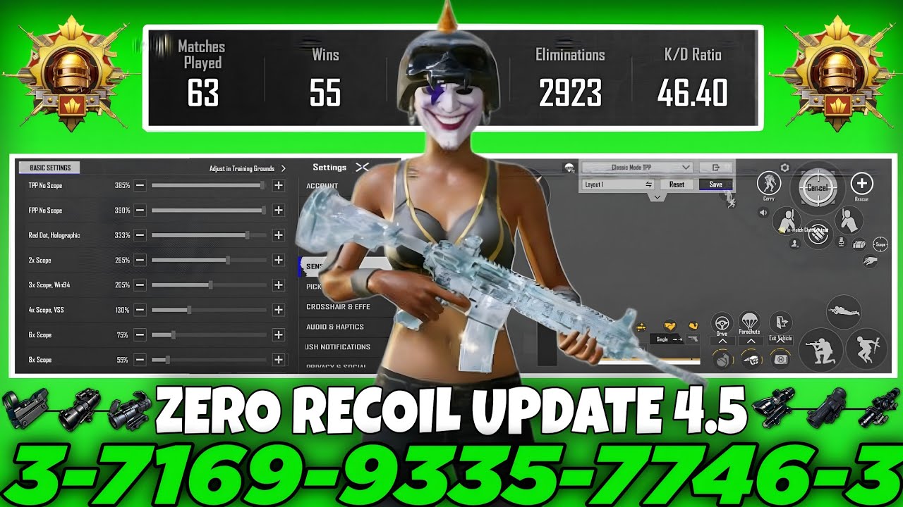 НОВЫЙ КОД ОБНОВЛЕНИЯ 4.5 🔥 НАСТРОЙКИ ЧУВСТВИТЕЛЬНОСТИ PUBG MOBILE/BGMI 2026 | ЛУЧШИЕ НАСТРОЙКИ ЧУ...
