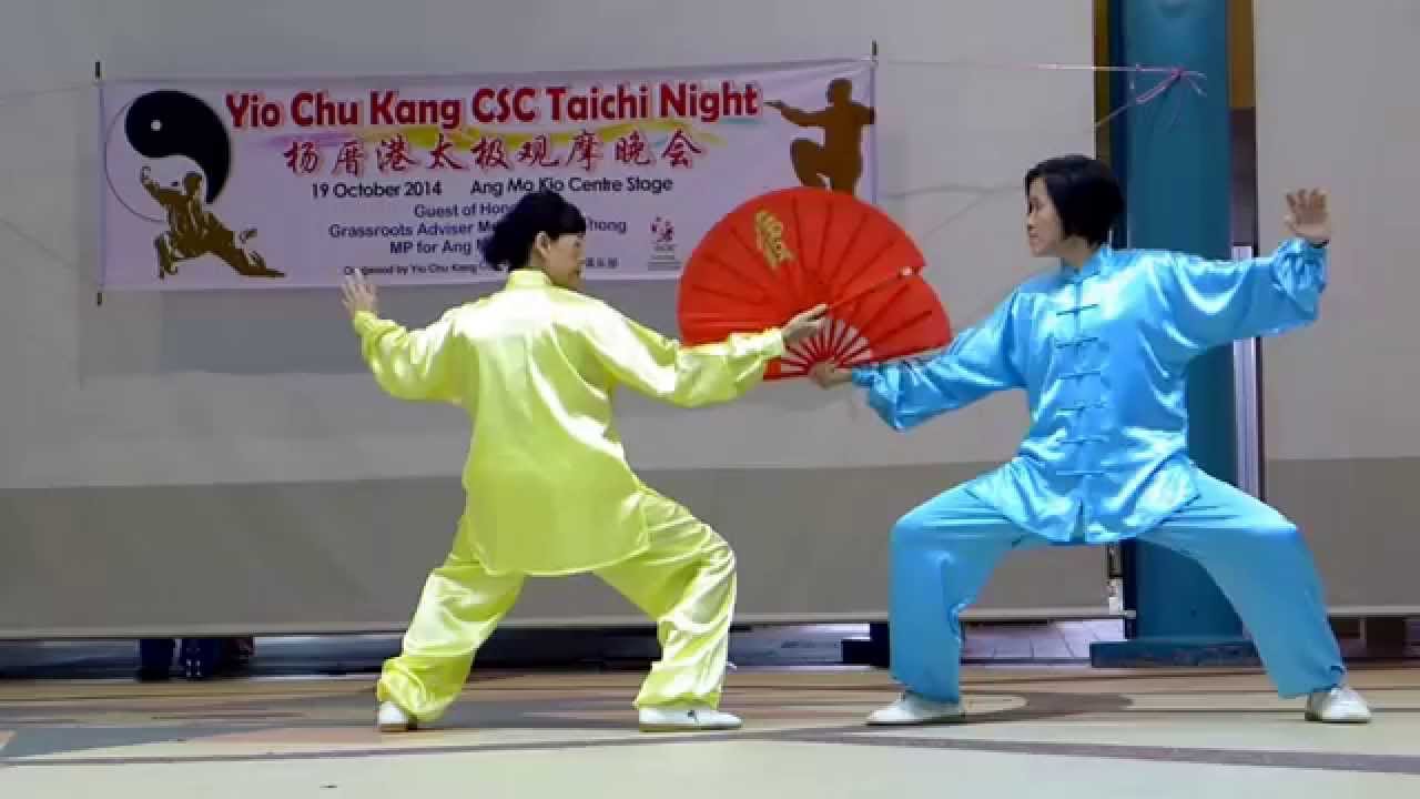 太极扇对练 周美金老师，黄妹老师呈献 19 Oct 2014
