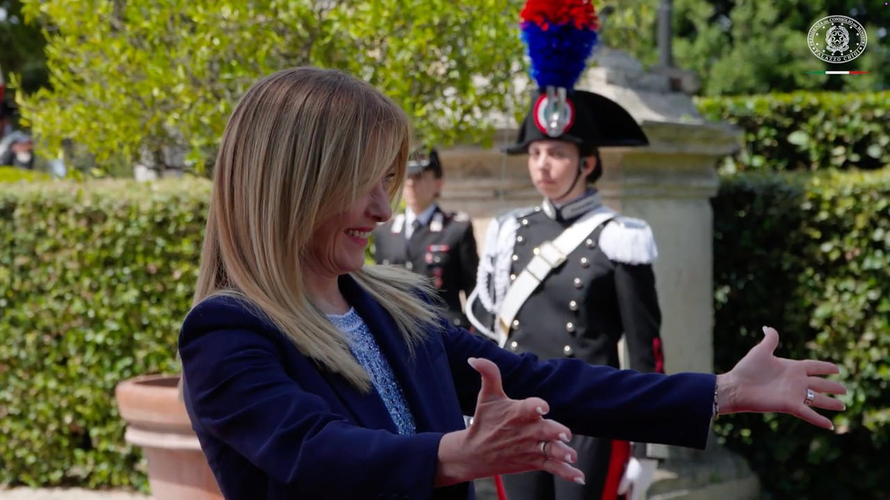 GIORGIA MELONI ACCOGLIE AL PRIMO MINISTRO DEL GIAPPONE SANAE TAKAICHI A VILLA DORIA PAMPHILI