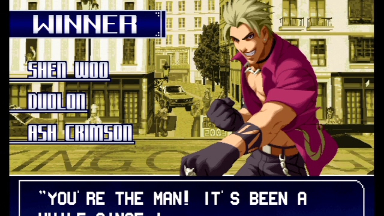 The King of Fighters 2003 (PlayStation 2) Arcade as Hero Team