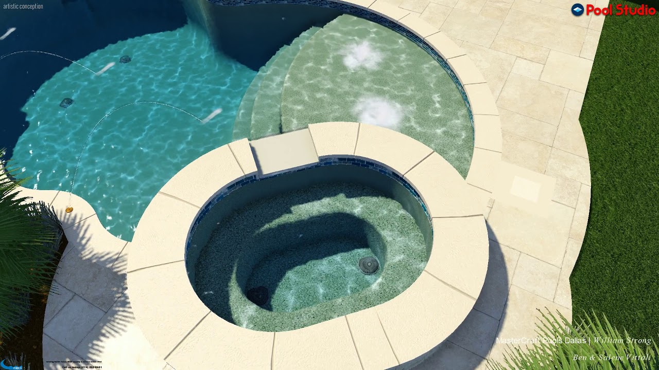 William W.Strong Master Craft Pool Designer For Ben & Salene Vittali