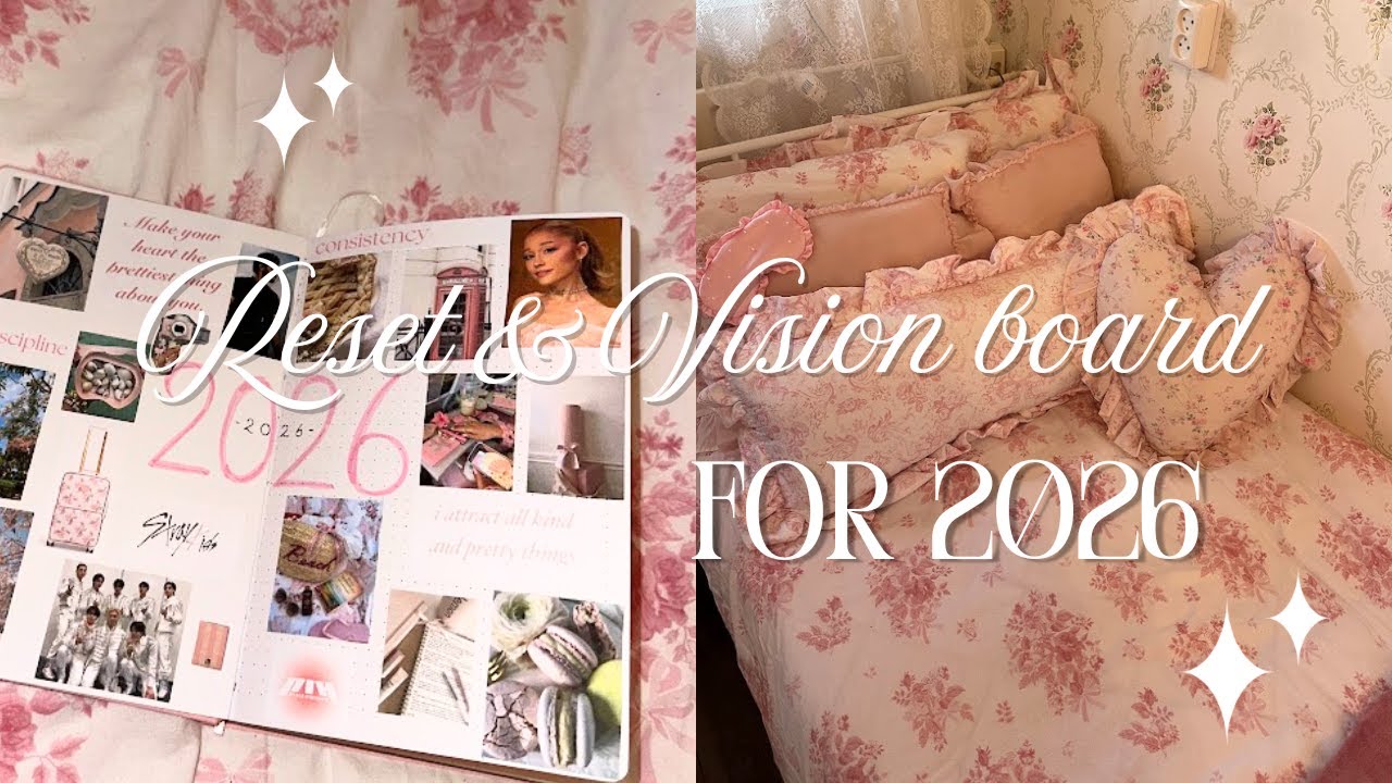 Resetting After Christmas ✨ Bullet Journal & Vision Board 2026
