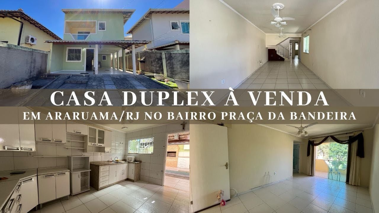 Casa à Venda em Araruama/RJ no Bairro Praça da Bandeira - com 04 quartos (Ref 1510)
