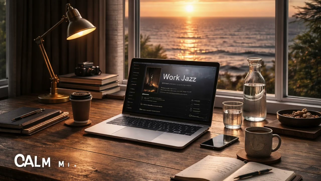 Work Jazz / 1Hour No Repeat / for Deep Focus & Productivity / Office, Study, Coding