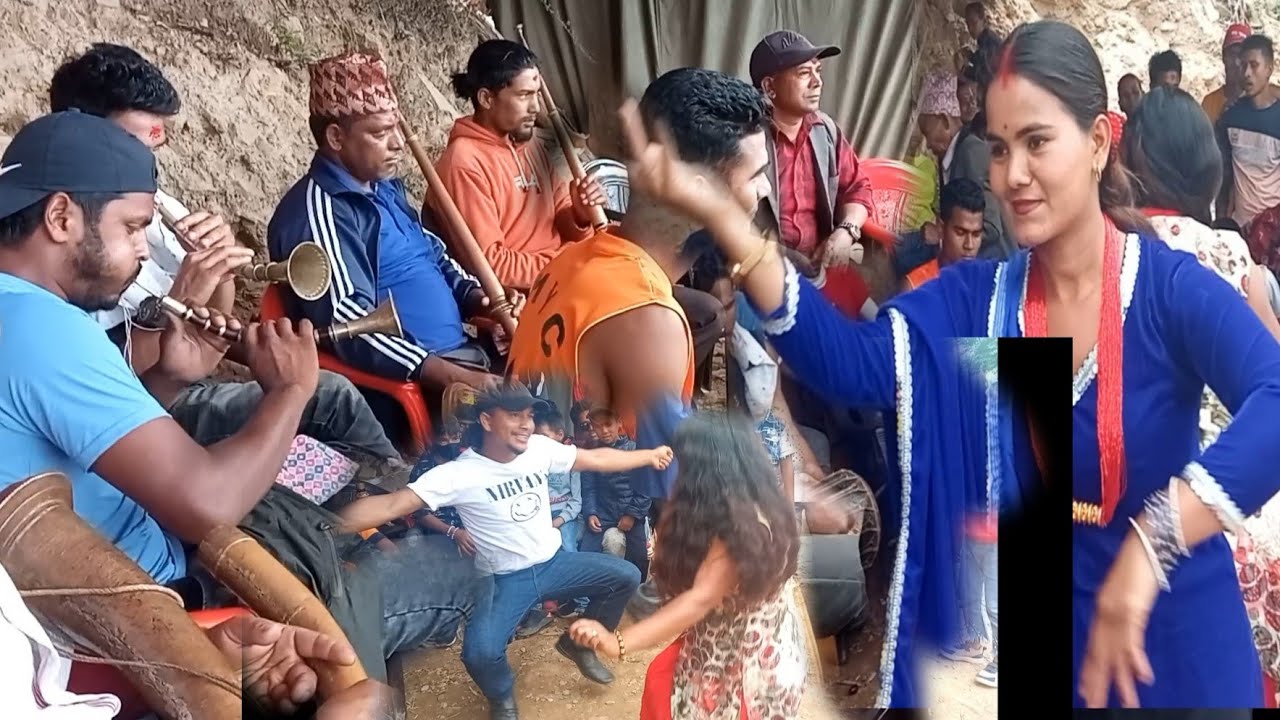 आहा! कति मीठो सनही बजाय प्रकाश परियारले रानी फूल बसायो। live myagdi panche baaja 2022.