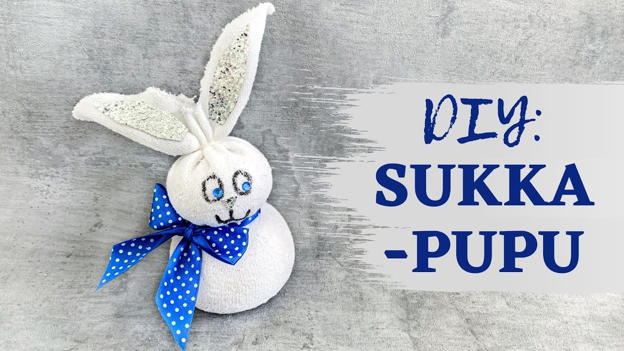 🐰 DIY – Sukkapupu (ei ompelua!) | Askartelu PÄÄSIÄINEN | Kierrätysaskartelu