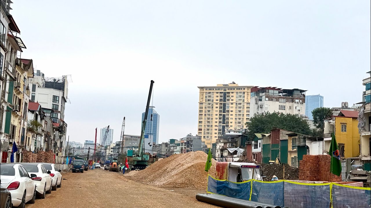 621Những hình ảnh MS ghi lại con đường đang thi công từ ngã tư HoàngCầu-Kim LiêntớiCầuGiấy 21/1/2026