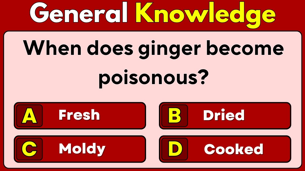 Test Your Brain Power! General Knowledge Quiz with Answers | Trivia Quiz | GK Facts | Knowledge | GK