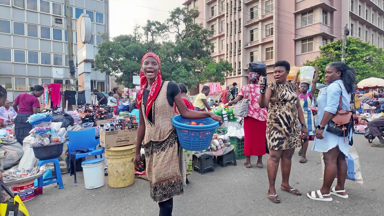 OLDEST LOCAL MARKET IN GHANA ACCRA, AFRICA