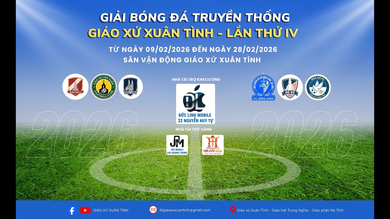 🔴 TRỰC TIẾP: GIẢI BÓNG ĐÁ TRUYỀN THỐNG - LẦN THỨ IV. | Bán Kết: Đồng Xuân - Vĩnh Thọ.