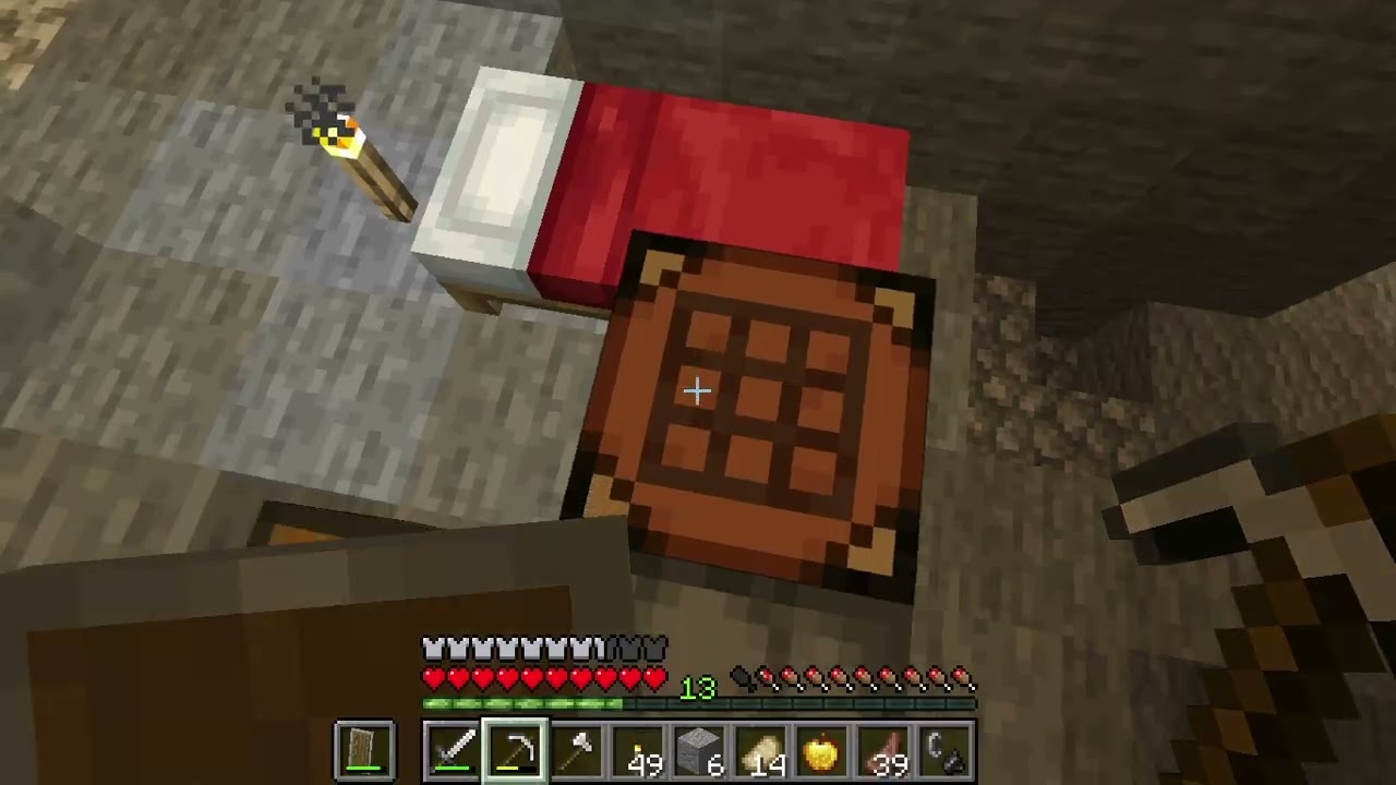 Minerando nossos primeiros diamantes e construindo nossa casa de cerejeira no Minecraft! 56#