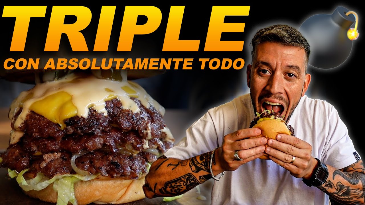 TRIPLE Hamburguesa Smash COMPLETA | JohnJohnBurger