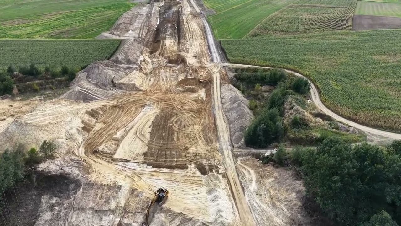 Budowa drogi ekspresowej S8 Jordan&oacute;w - Łagiewniki - Wrzesień 2025