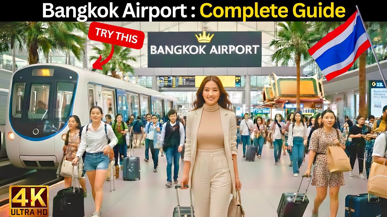 Бангкок, аэропорт 🇹🇭 4K ❗Полный путеводитель ❗Иммиграция, транзит, питание и варианты проезда на ...