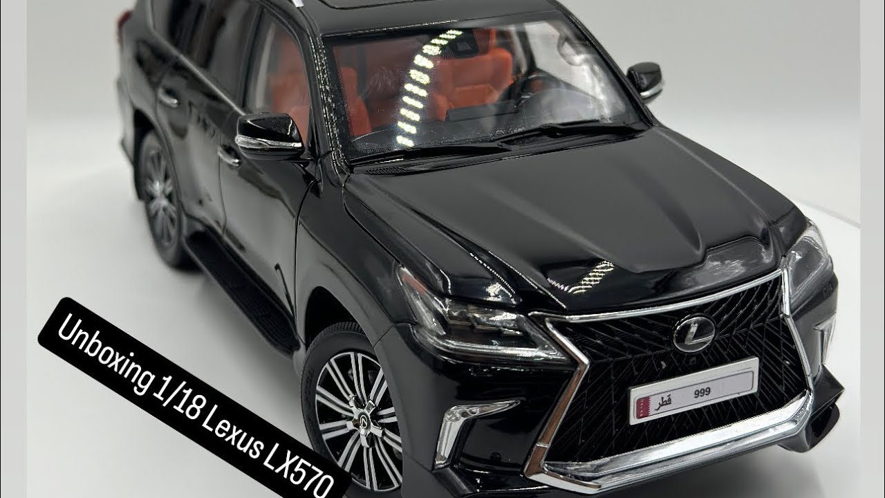 Unboxing 1/18 Lexus LX570 black color from LCD MODEL DIECAST CAR مجسم ليكزس الجديد