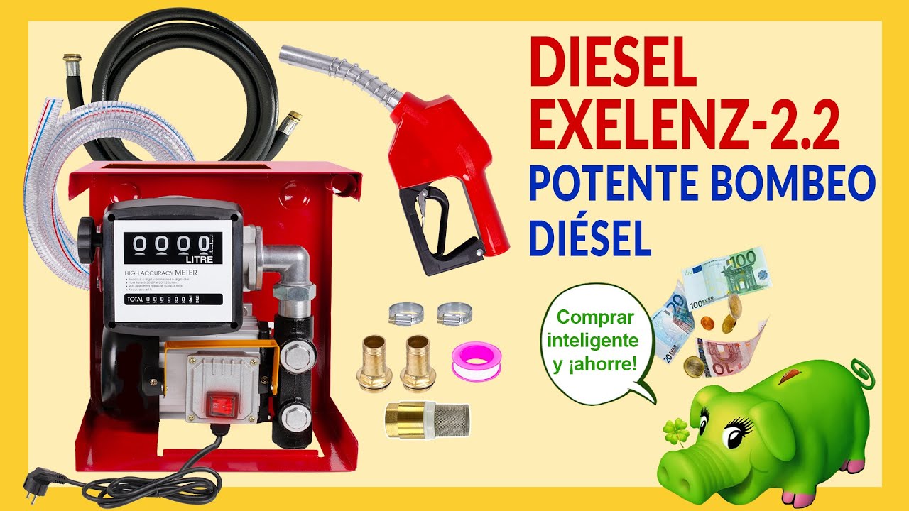 Bomba diesel EXELENZ-2.2 con contador y accesorios - español