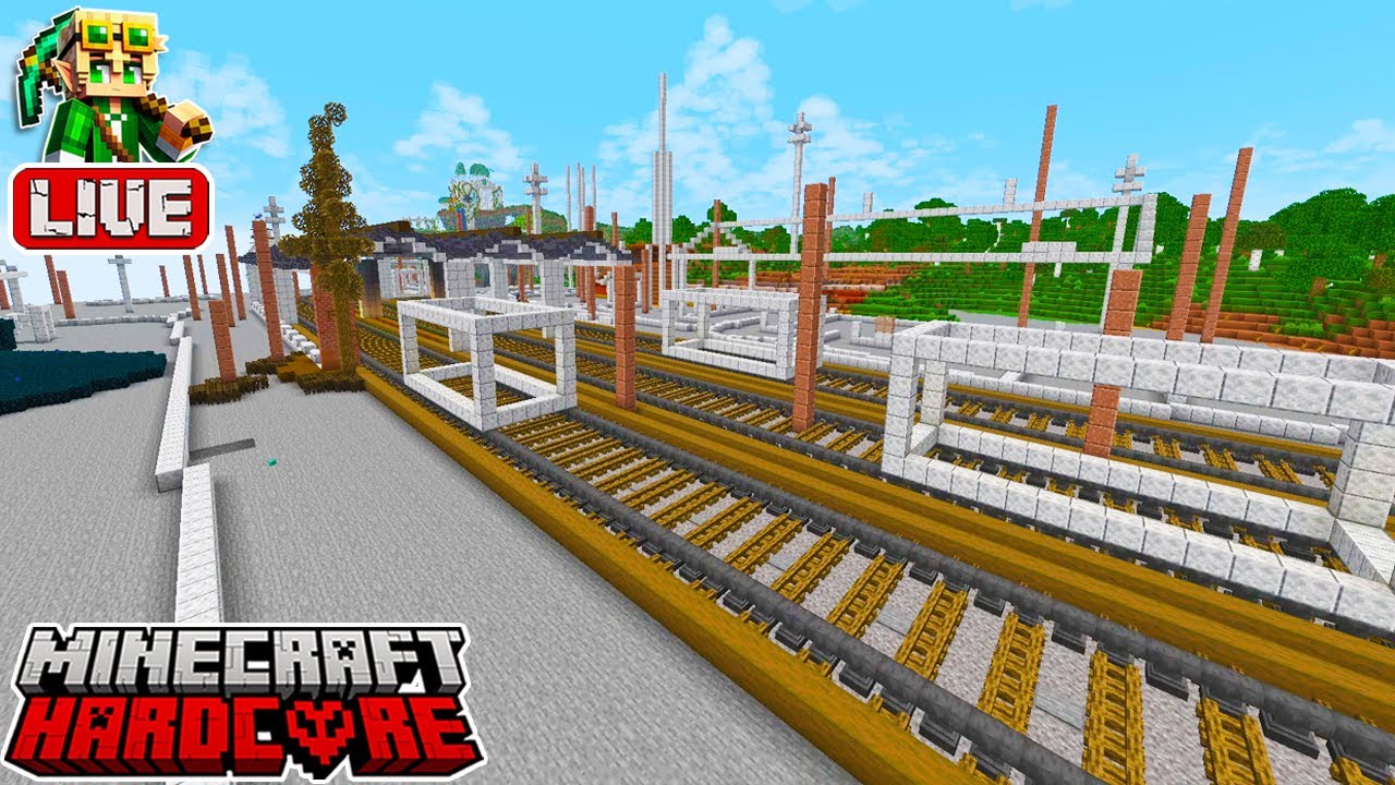 🔴 LIVE 🔴 Laying Out a Fallout-Inspired Build in my 53,800 Day Hardcore Minecraft World